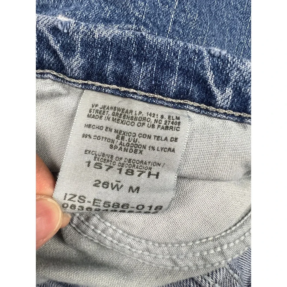Riders by Lee Jeans Womens 26W M Blue Relaxed Fit High‎ Rise Straight Leg Denim